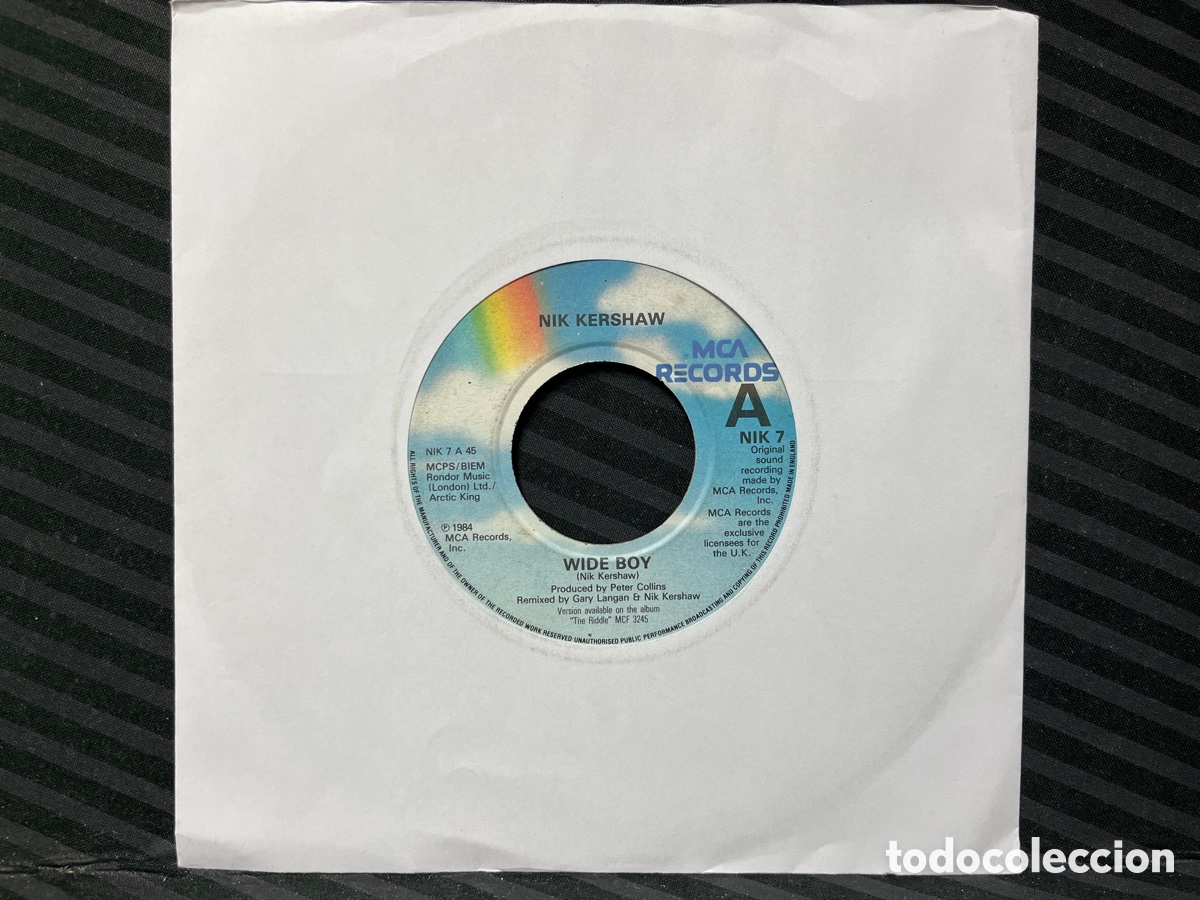 Discos de vinilo: Nik Kershaw - Wide Boy (7&rdquo;, Single, Ltd, Col) - Foto 1