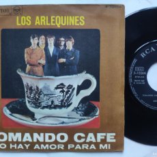 Discos de vinilo: LOS ARLEQUINES - 45 SPAIN - MINT * TOMANDO CAFE / NO HAY AMOR PARA MÍ * 1967