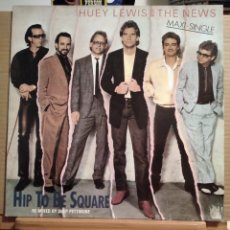 Discos de vinilo: HUEY LEWIS AND THE NEWS-HIP TO THE SQUARE RE-MIXED SHEP PETTIBONE-MAXI SINGLE VINILO-POP ROCK-. Lote 373972919