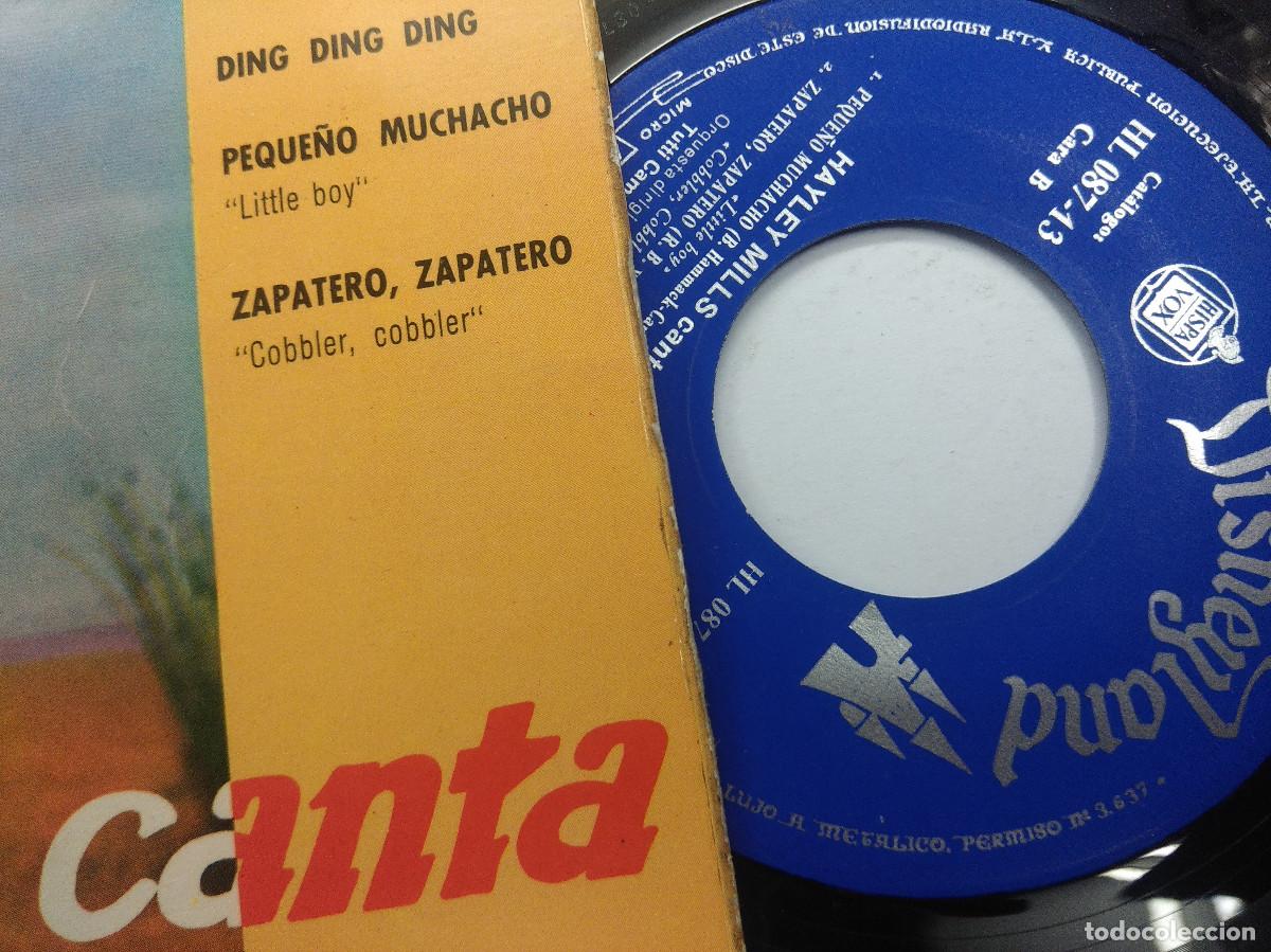 Discos de vinilo: HAYLEY MILLS/CESTO DE DOLORES/SINGLE. - Foto 2