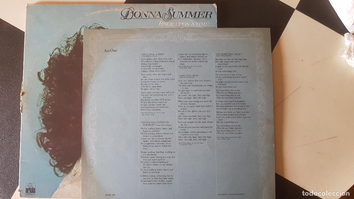 Discos de vinilo: LP VINILO DONNA SUMMER- ONCE UPON A TIME DISCO - Foto 3