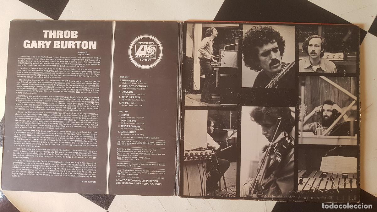 Discos de vinilo: LP VINILO Gary Burton &ndash; Throb 1971 ED CANADA JAZZ VIBRAPHON - Foto 4