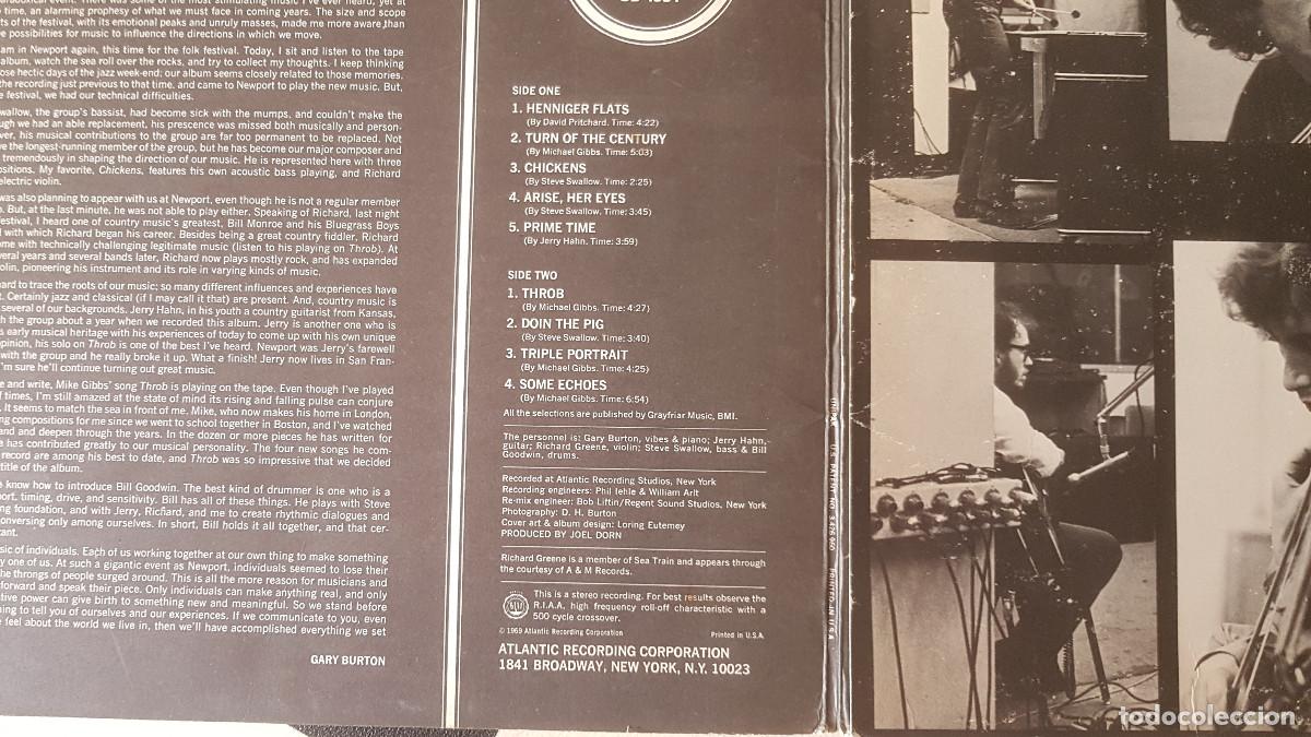 Discos de vinilo: LP VINILO Gary Burton &ndash; Throb 1971 ED CANADA JAZZ VIBRAPHON - Foto 5
