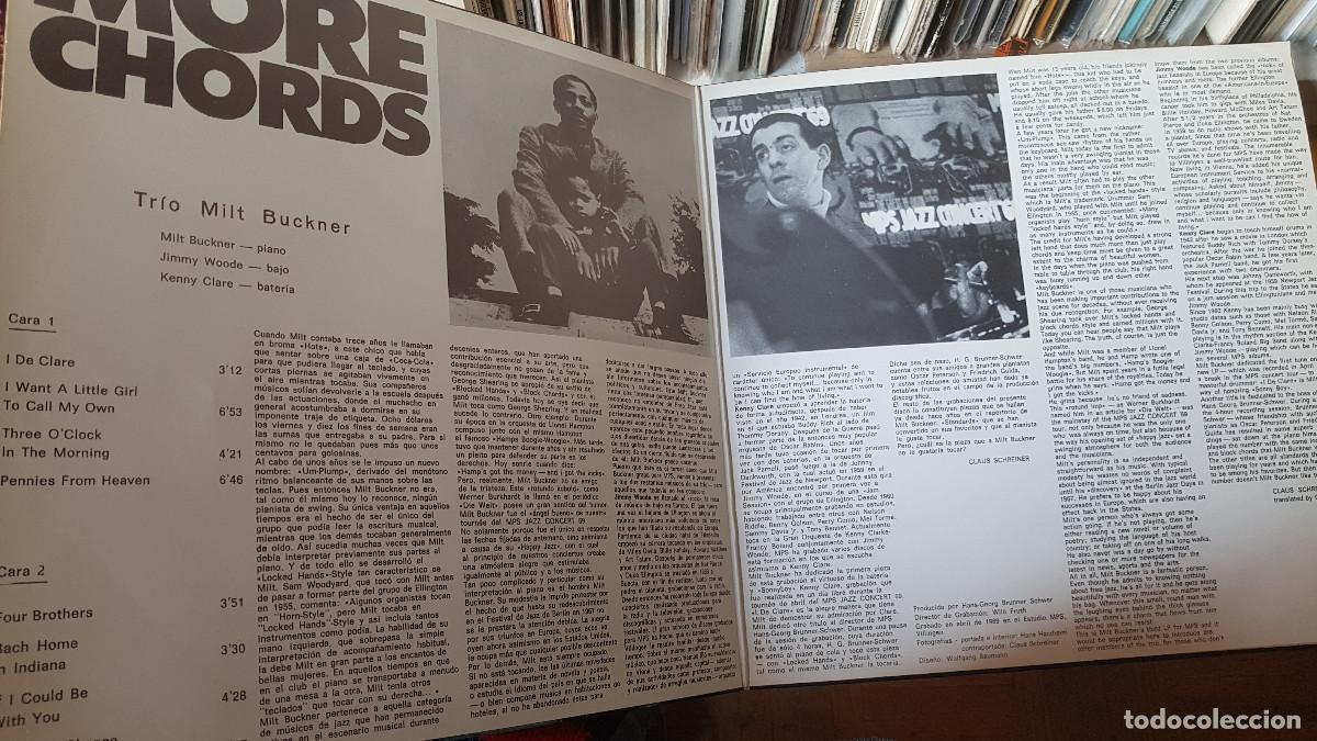 Discos de vinilo: LP Milt Buckner &ndash; More Chords JAZZ GATEFOLD - Foto 3