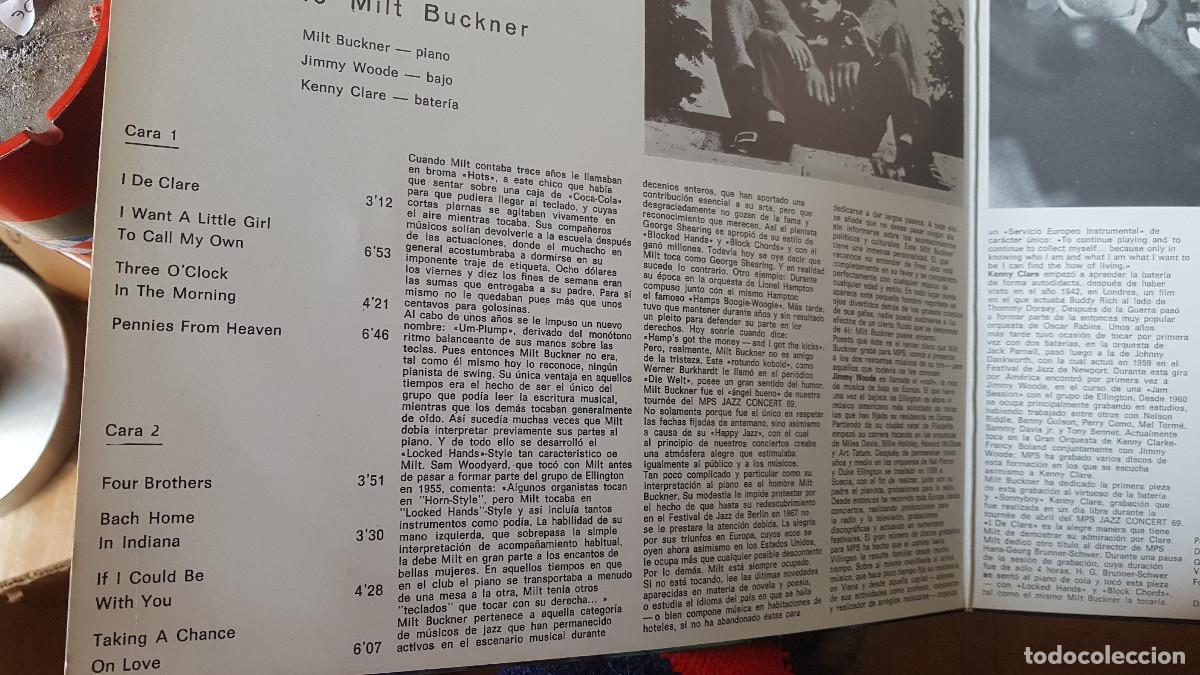 Discos de vinilo: LP Milt Buckner &ndash; More Chords JAZZ GATEFOLD - Foto 4