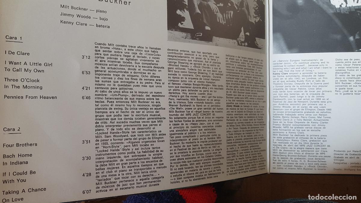 Discos de vinilo: LP Milt Buckner &ndash; More Chords JAZZ GATEFOLD - Foto 5