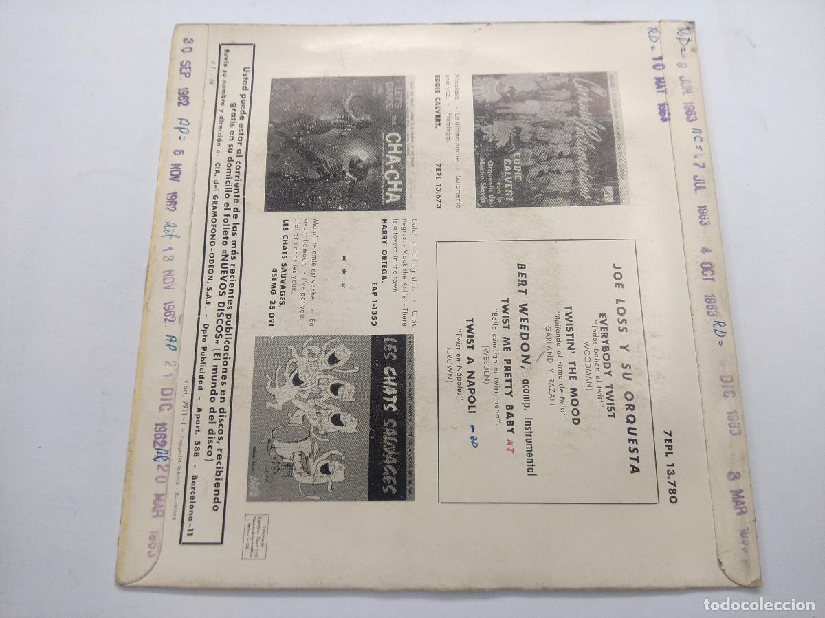 Discos de vinilo: JOE LOSS/EVERYBODY TWIST/SINGLE. - Foto 3