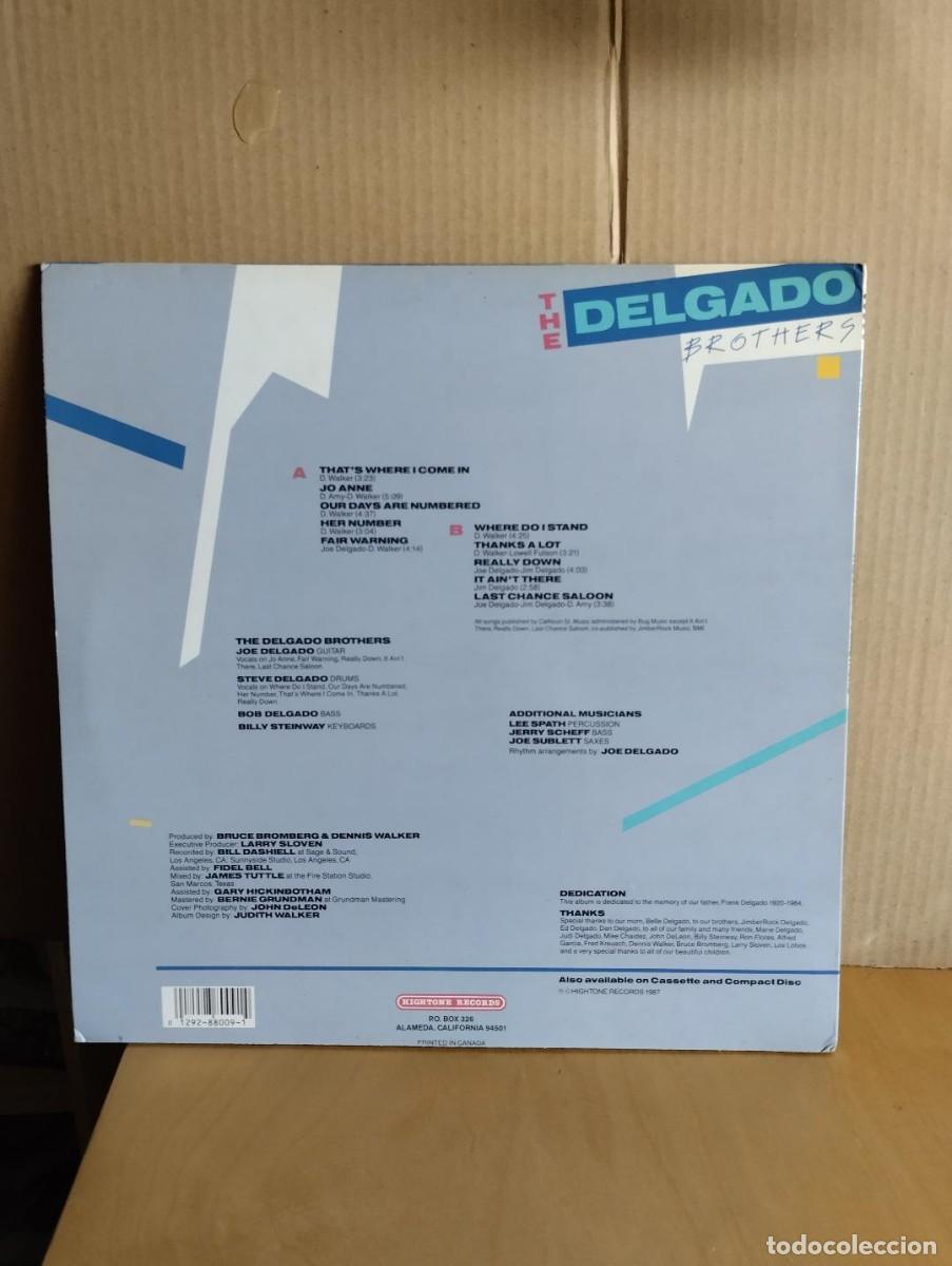 Discos de vinilo: THE DELGADO BROTHERS --- SAME - Foto 2