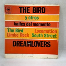Discos de vinilo: EP DREAMLOVERS - THE BIRD Y OTROS BAILES DEL MOMENTO - ESPAÑA - AÑO 1963. Lote 374139739
