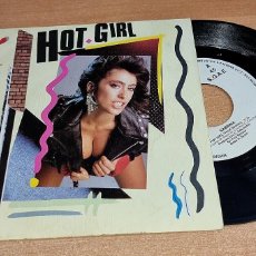 Discos de vinilo: SABRINA SALERNO HOT GIRL 7” SINGLE VINILO PROMO DEL AÑO 1988 ESPAÑA CONTIENE 2 TEMAS. Lote 374148699