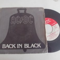 Discos de vinilo: AC DC-SINGLE BACK IN BLACK. Lote 374194584