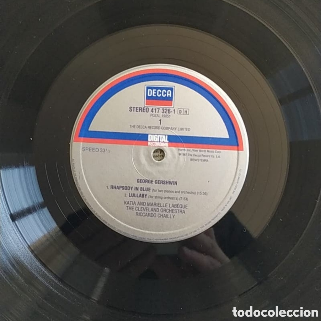 Discos de vinilo: Lp George Gershwin. Rhapsody in blue - Foto 3