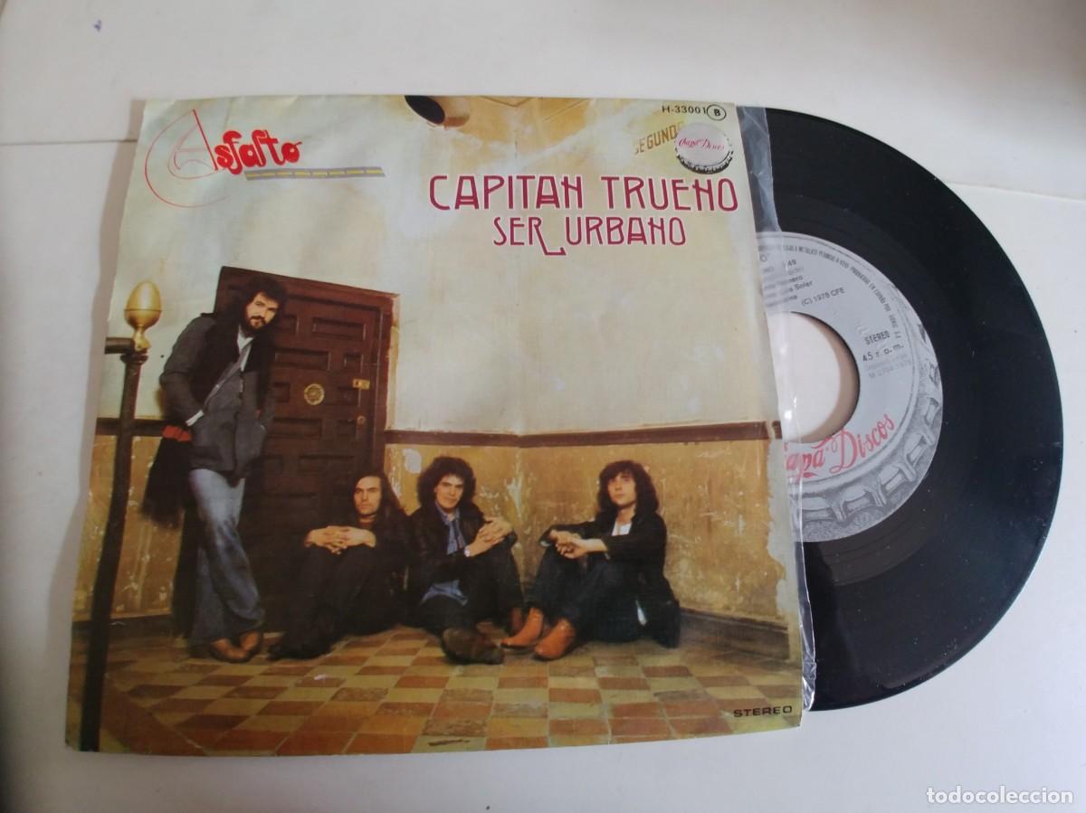 Discos de vinilo: ASFALTO-SINGLE CAPITAN TRUENO - Foto 1