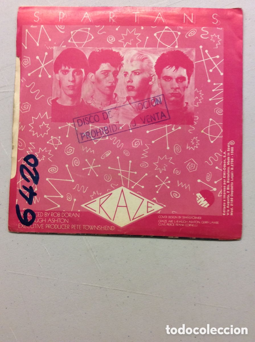 Discos de vinilo: Craze. Motions. Spartans. - Foto 2