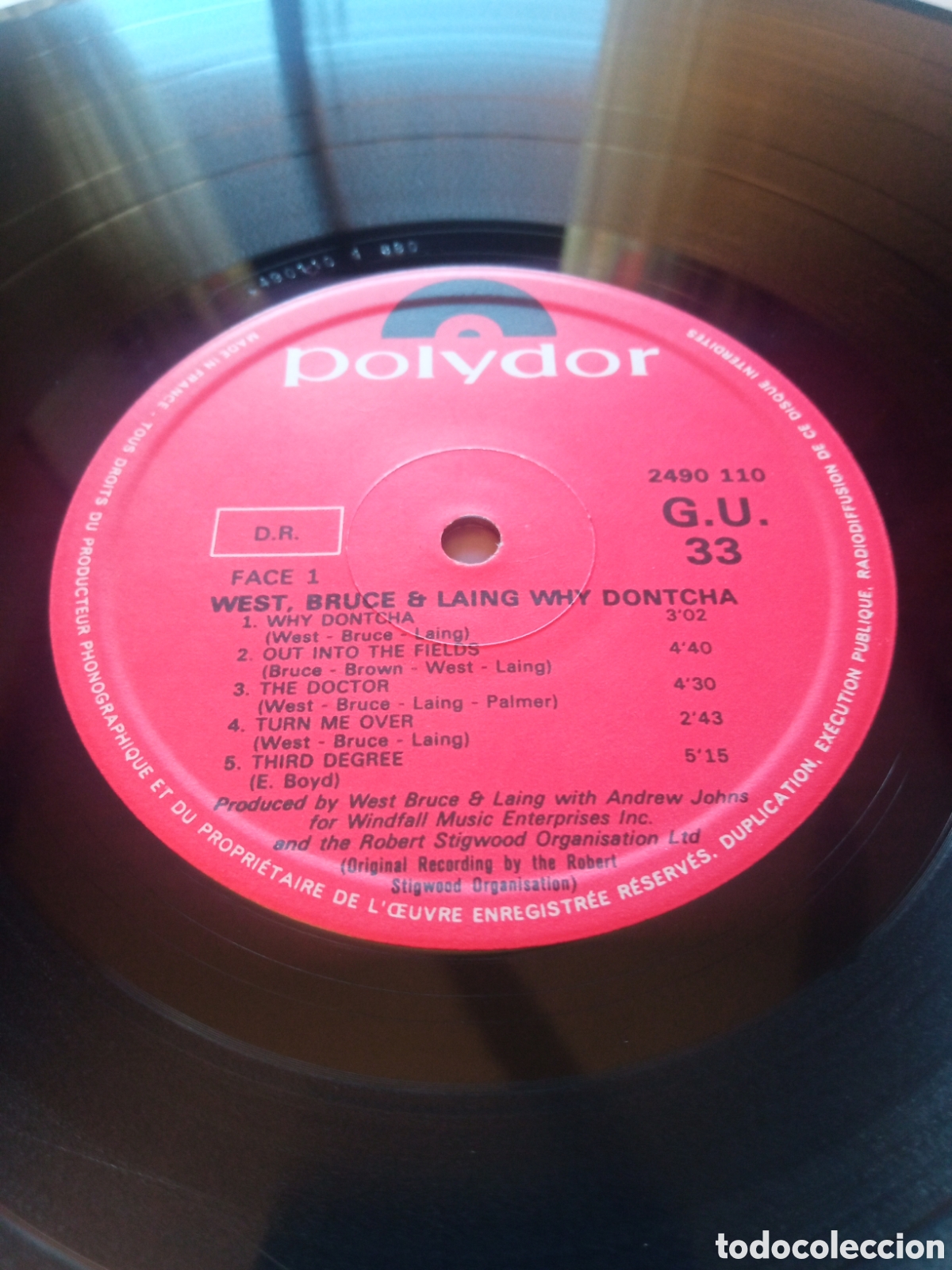 Discos de vinilo: West, Bruce & Laing - Why Dontcha - Foto 3