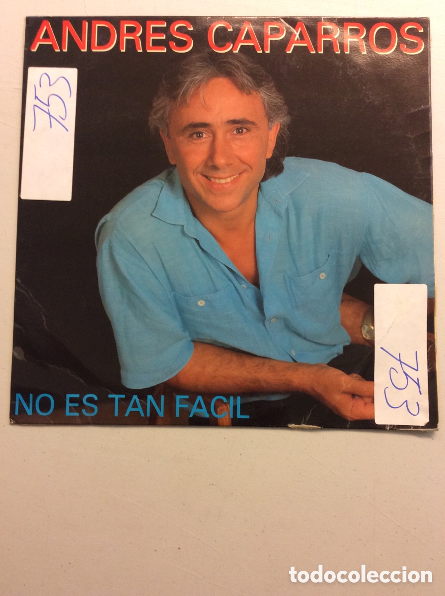 Discos de vinilo: Andres Caparros. No es tan f&aacute;cil. - Foto 1