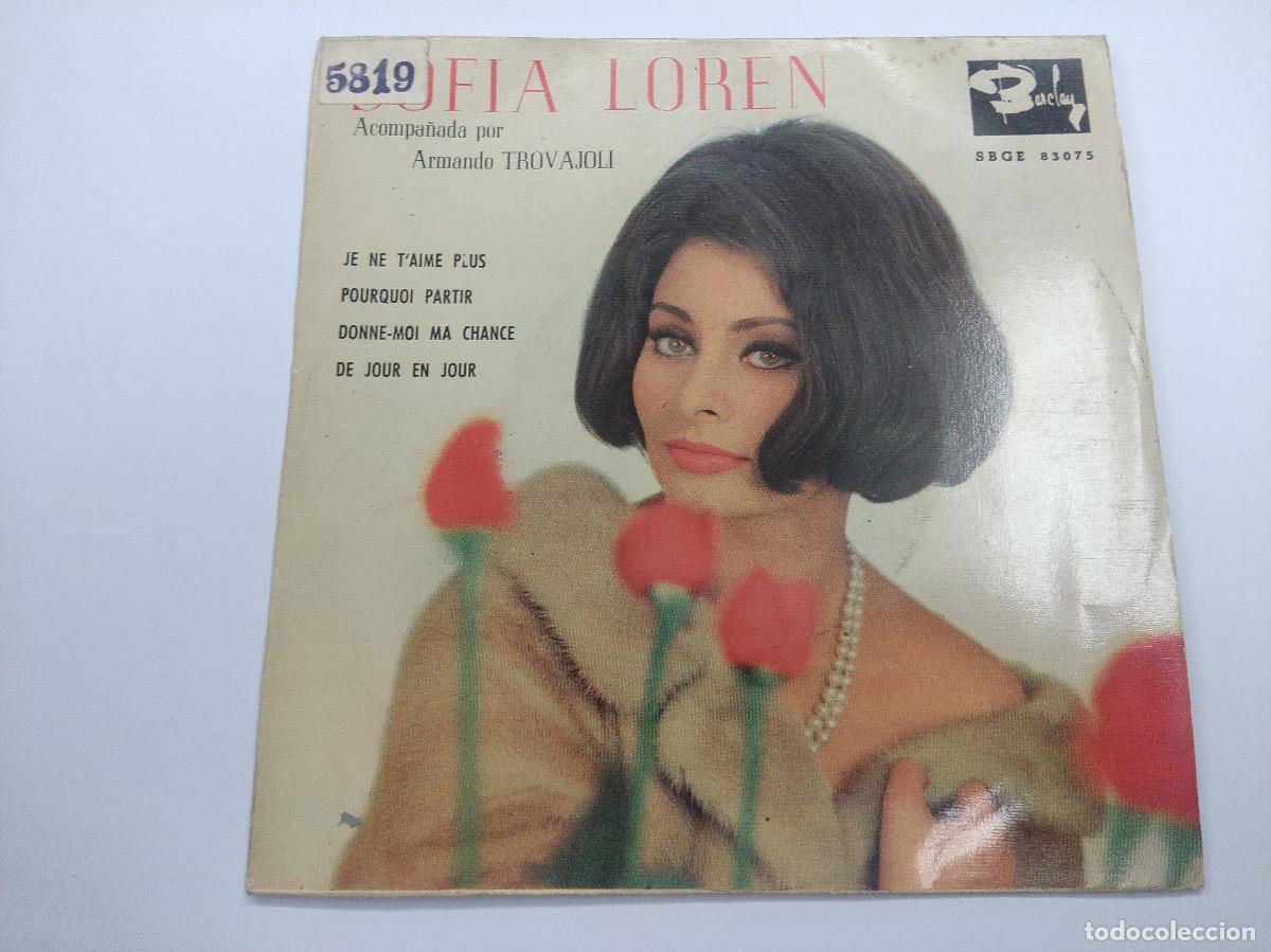 Discos de vinilo: SOFIA LOREN/JE NE TAIME PLUS/SINGLE. - Foto 1