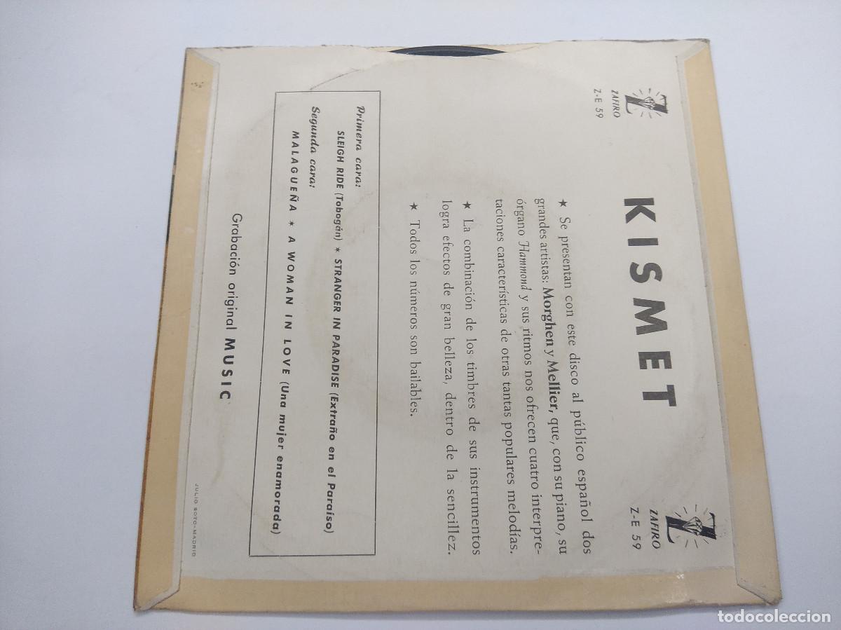 Discos de vinilo: MORGHEN Y MELLIER/KISMET/SINGLE. - Foto 3