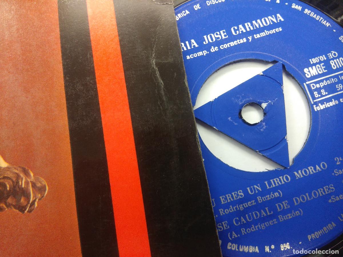 Discos de vinilo: SAETAS/JOSE CARMONA/NI EL/SINGLE. - Foto 2