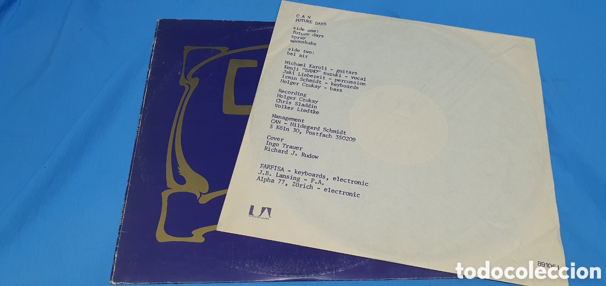 Discos de vinilo: CAN - FUTURE DAYS 1975 - Foto 4