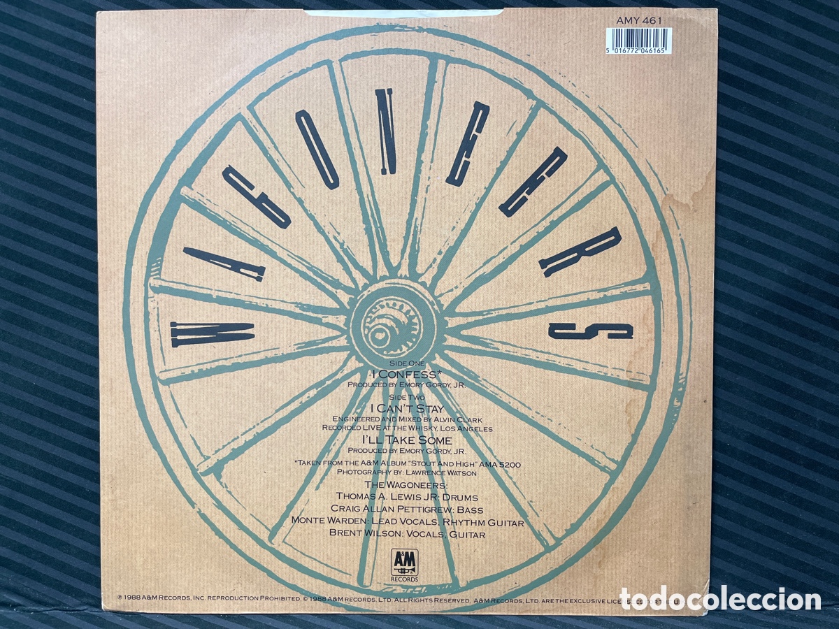 Discos de vinilo: Wagoneers - I Confess (12&rdquo;, Single) - Foto 2
