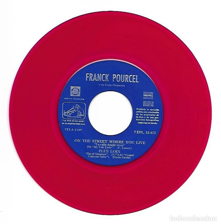 Discos de vinilo: FRANCK POURCEL Y SU GRAN ORQUESTA - ODEON - VINILO ROJO - Foto 2