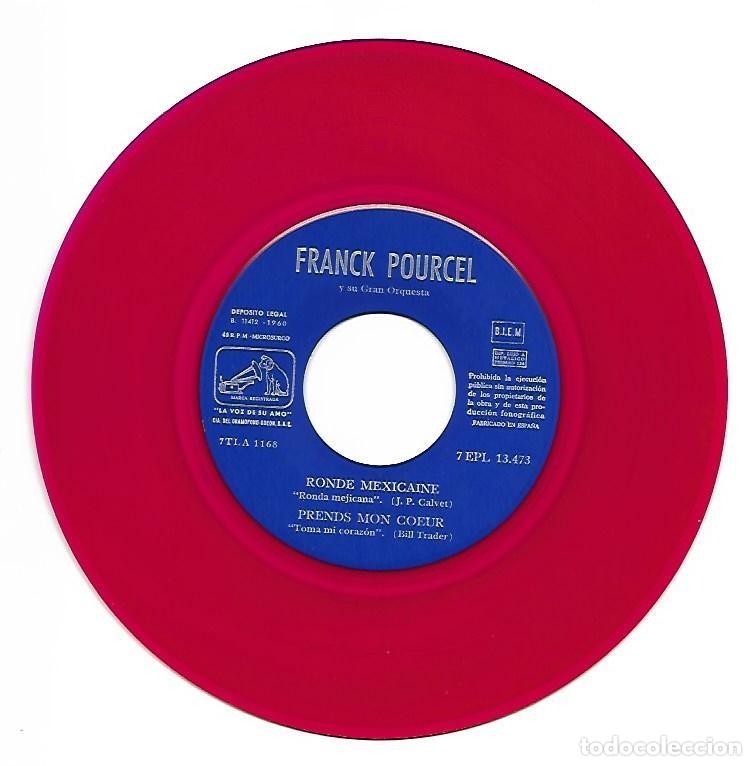 Discos de vinilo: FRANCK POURCEL Y SU GRAN ORQUESTA - ODEON - VINILO ROJO - Foto 3