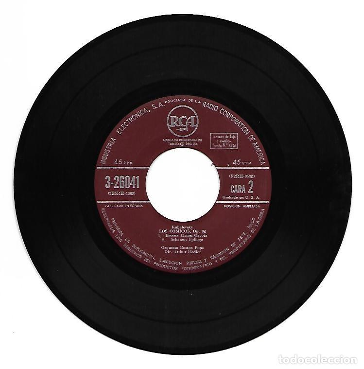 Discos de vinilo: KABALEVSKY - LOS COMICOS Op. 26 - RCA - Foto 3