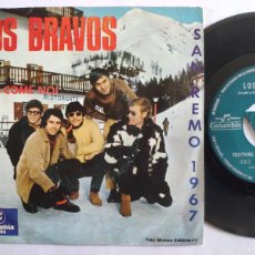 Dischi in vinile: LOS BRAVOS - 45 SPAIN * MINT * PROMO *SAN REMO * UNO COME NOI / DON'T BE LEFT OUT IN THE COLD * 1966. Lote 374372284