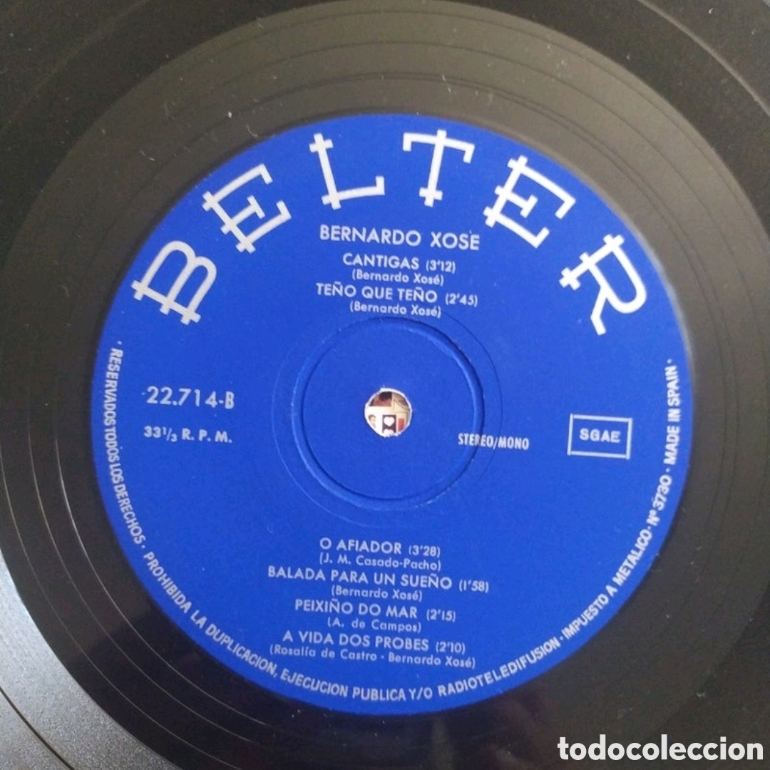 Discos de vinilo: Lp Bernardo Xose - Foto 4