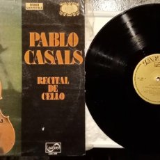 Discos de vinilo: LP VINILO PABLO CASALS - RECITAL DE CELLO. ZAFIRO. 1973. Lote 374392414