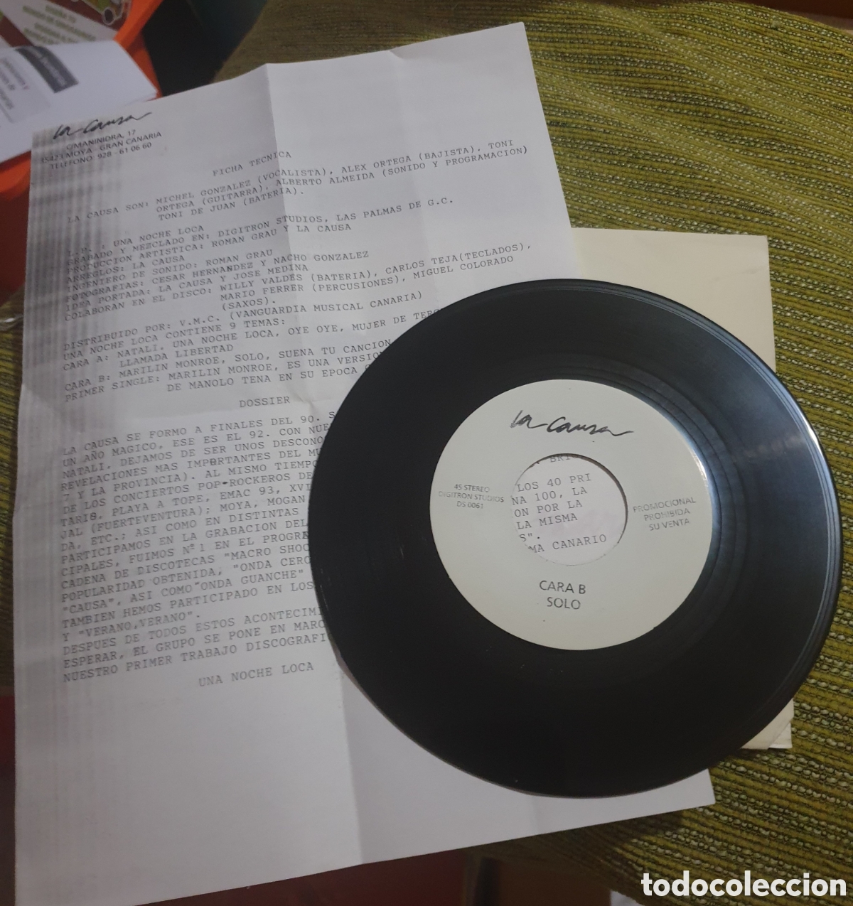 Discos de vinilo: La causa - Marilyn. Con hoja - Foto 2