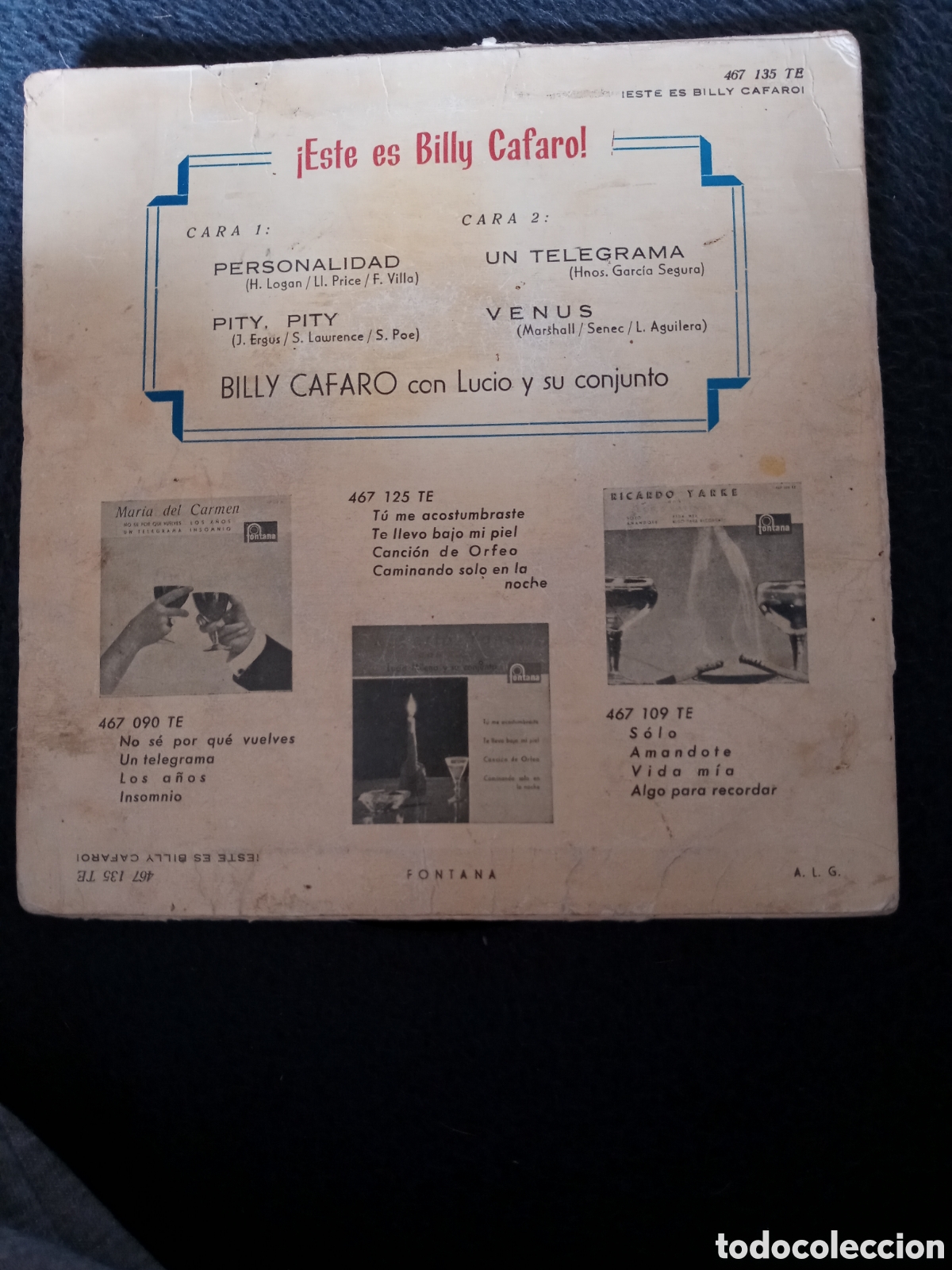 Discos de vinilo: Este es Billy Cafaro.personalidad +3 - Foto 2