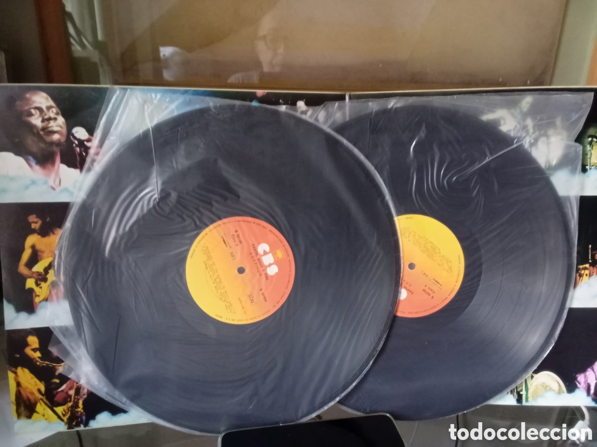Discos de vinilo: EARTH ,WIND ,& FIRE 1975 CBS SPAIN DOBLE LP - Foto 4