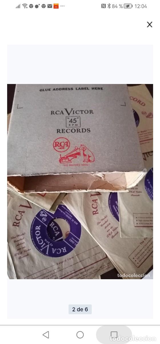 Discos de vinilo: Caja con 25 discos RCA VICTOR RECORD - Foto 2