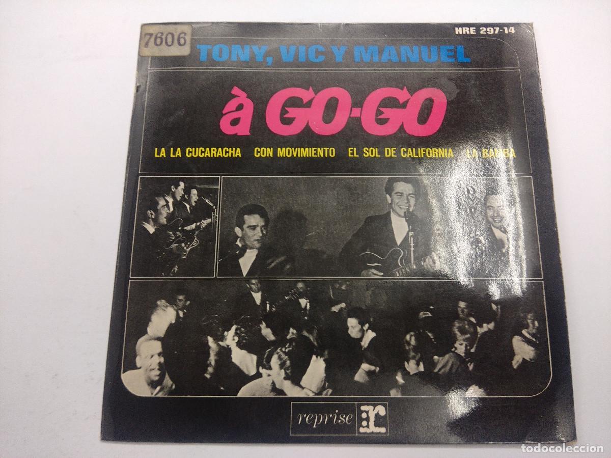 Discos de vinilo: TONY,VIC Y MANUEL/A GO-GO/SINGLE. - Foto 1