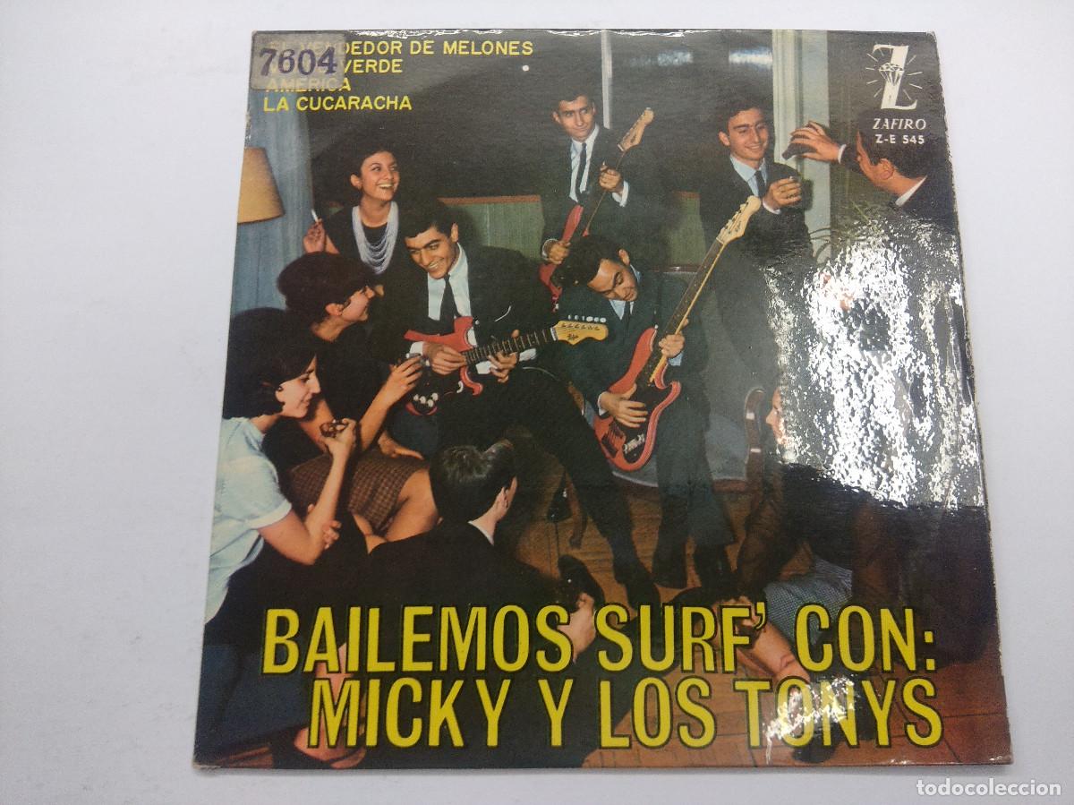 Discos de vinilo: BAILEMOS SURF CON MICKY Y LOS TONYS/SINGLE PROMOCIONAL. - Foto 1