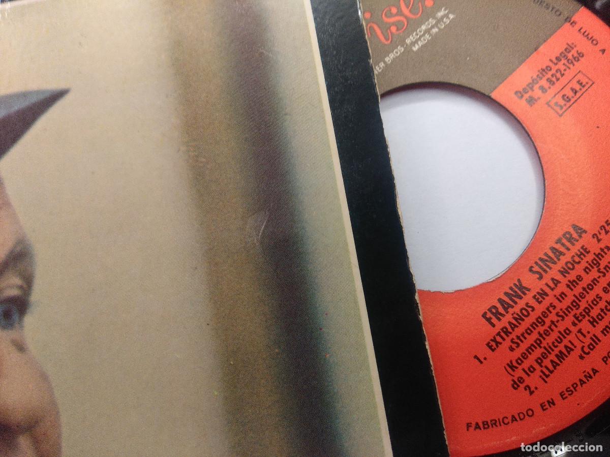 Discos de vinilo: FRANK SINATRA/EXTRA&Ntilde;OS EN LA NOCHE/SINGLE. - Foto 2