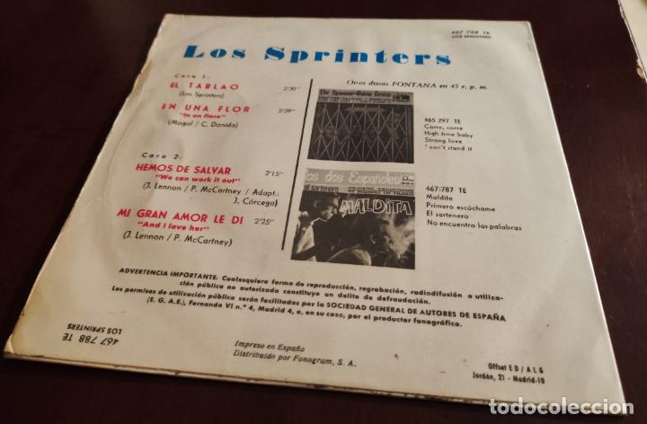 Discos de vinilo: LOS SPRINTERS - EL TABLAO + 3 EP.S - 1966 - Foto 2