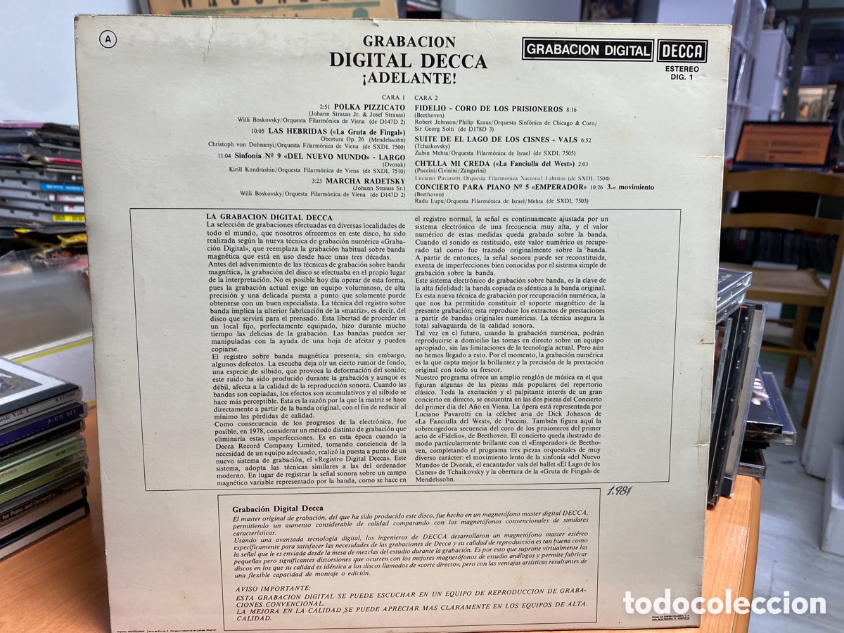 Discos de vinilo: Various - Decca Digital (LP, Album, Comp) - Foto 2