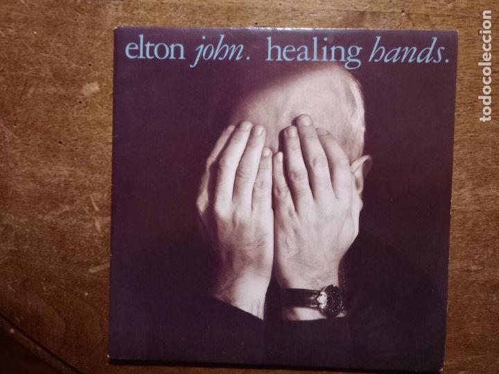 Discos de vinilo: Elton John - healing hands + dancing in the end zone - Foto 1