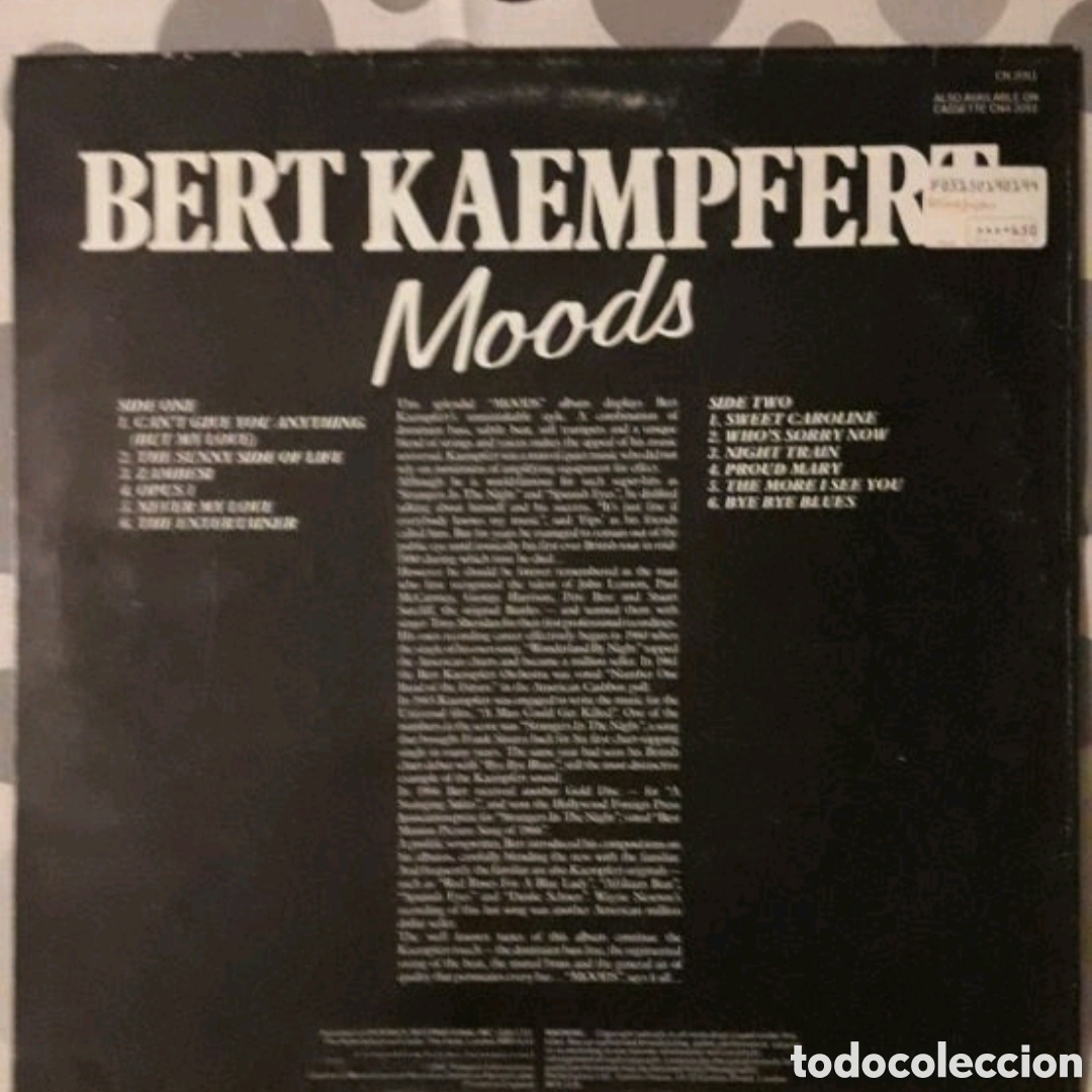 Discos de vinilo: Lp Bert Kaempfert. Moods - Foto 2