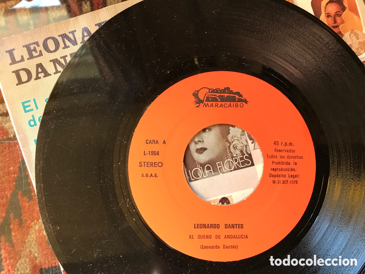 Discos de vinilo: Leonardo Dantes. El sue&ntilde;o de Andaluc&iacute;a. Manuel - Foto 3