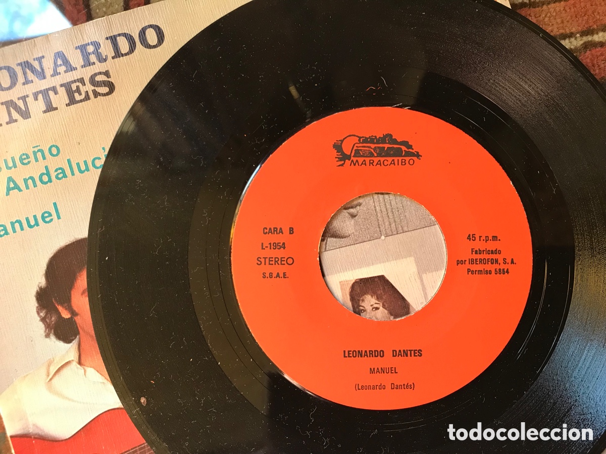 Discos de vinilo: Leonardo Dantes. El sue&ntilde;o de Andaluc&iacute;a. Manuel - Foto 4