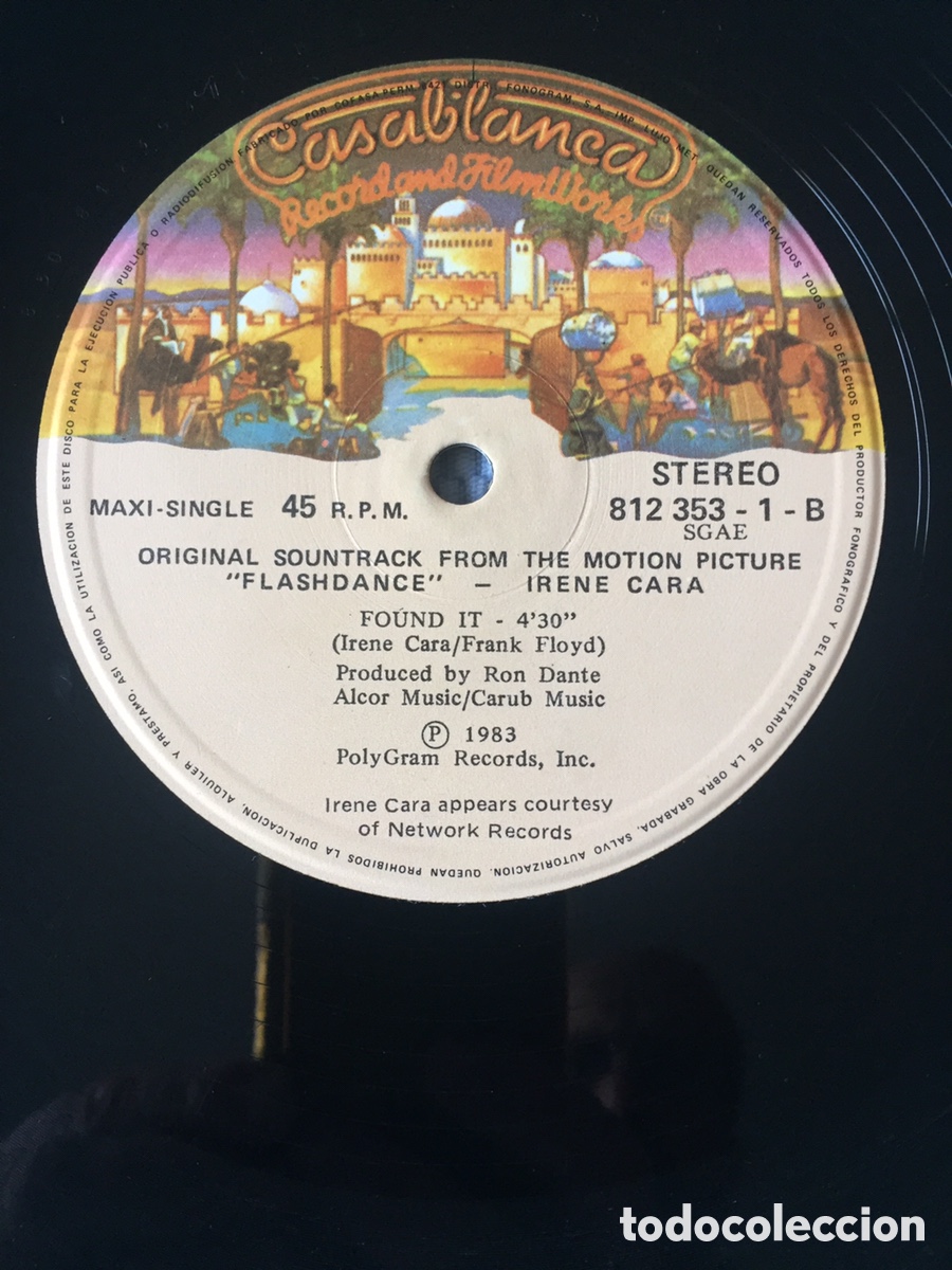 Discos de vinilo: Irene Cara - Flashdance / MAXI - Foto 4