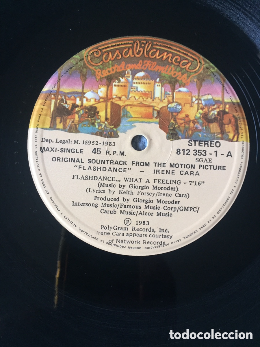 Discos de vinilo: Irene Cara - Flashdance / MAXI - Foto 6