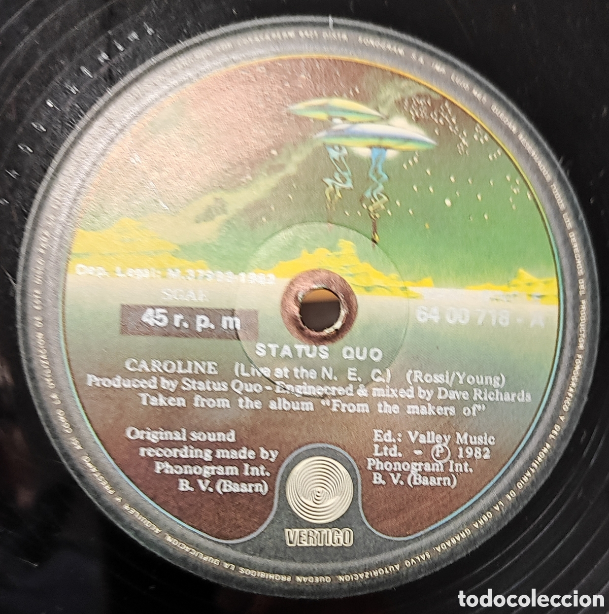 Discos de vinilo: STATUS QUO - CAROLINE - Foto 2