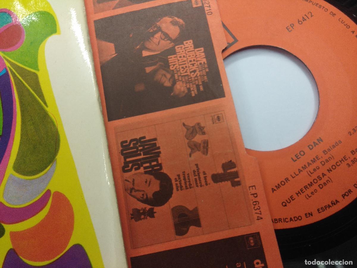 Discos de vinilo: LEO DAN/AMOR LLAMAME/SINGLE. - Foto 2