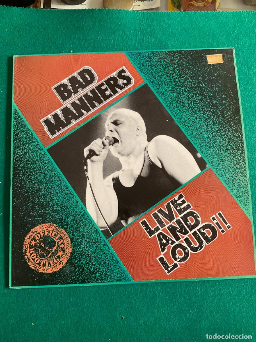 Discos de vinilo: BAD MANNERS Live and loud lp - Foto 1