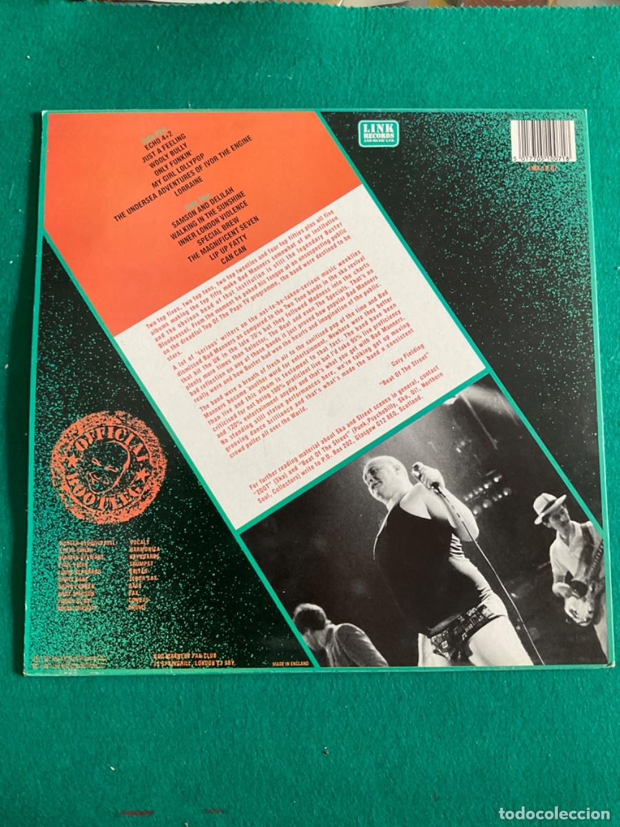 Discos de vinilo: BAD MANNERS Live and loud lp - Foto 2